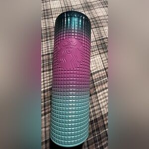Starbucks Purple and Teal Textured Tumbler